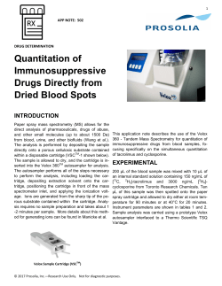 APP NOTE Velox 360 Immunusuppressives.pub