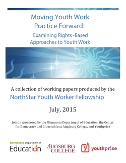 Moving Youth Work Practice Forward