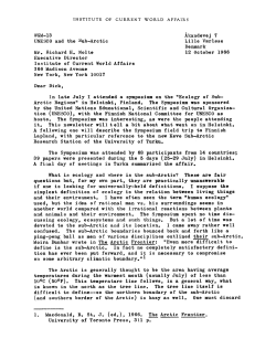 UNESCO and the Sub-Arctic - Institute of Current World Affairs