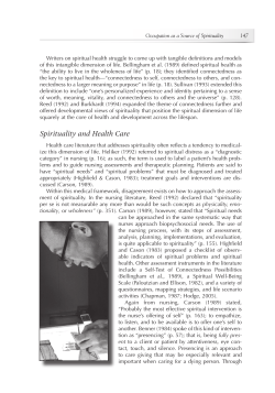 Spirituality and Health Care