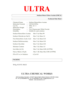 Sodium Monochloro Acetate