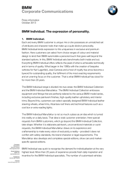 BMW Corporate Communications - BMW Press