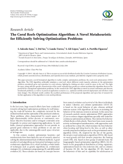 The Coral Reefs Optimization Algorithm: A Novel Metaheuristic for