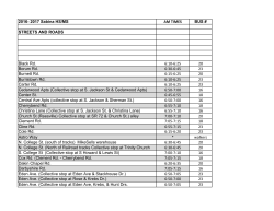 2016- 2017 Sabina HS/MS AM TIMES BUS # STREETS AND