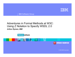 Adventures in Formal Methods at W3C: Using Z Notation to Specify