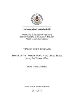 Sounds of War: Popular Music in the United States