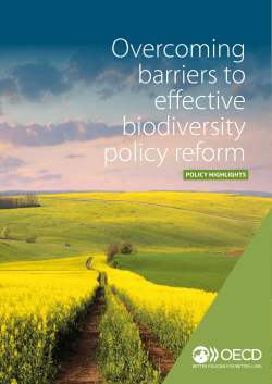 Overcoming barriers to effective biodiversity policy reform