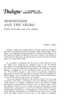 Mormonism and the Negro - Dialogue: A Journal of Mormon Thought