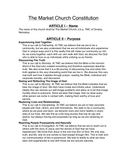 tmc constitution - The Market Church