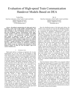 Evaluation of High-speed Train Communication