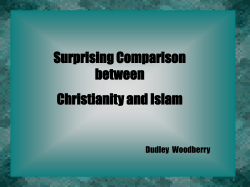 Surprising Comparison between Christianity and Islam