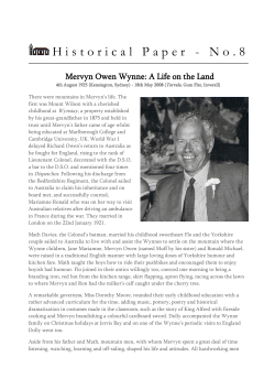 pdf Historical Paper No 8 Mervyn Owen Wynne