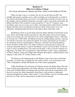 Handout #1 Miles to Go Before I Sleep