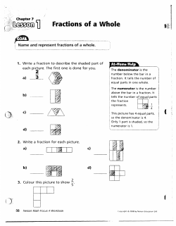 GoM` Fractions of a Whole