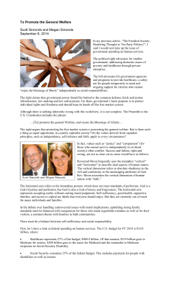 To Promote the General Welfare