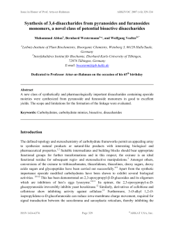 Synthesis of 3,4-disaccharides from pyranosides and