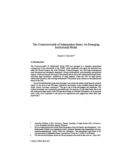 The Commonwealth of Independent States
