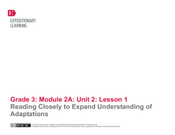 Grade 3: Module 2A: Unit 2 - Williamsville Central School District