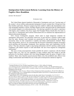 Immigration Enforcement Reform: Learning from the History of