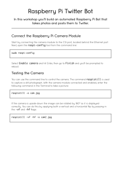 Raspberry Pi Twitter Bot