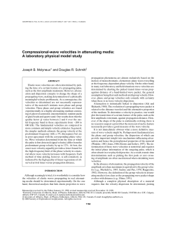 Compressional-wave velocities in attenuating media: A laboratory