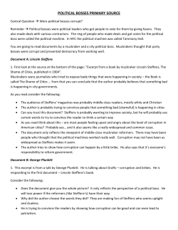 political bosses primary source