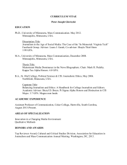 read Peter`s CV - Peter Gloviczki, Ph.D.