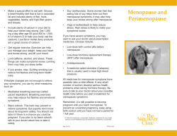 Menopause and Perimenopause