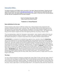 Ethics in Clinical Trials