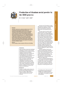Production of titanium metal powder by the HDH process
