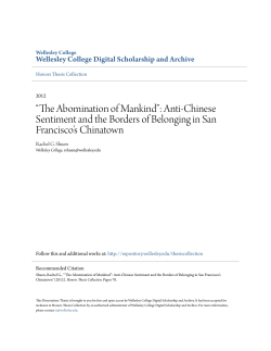 Anti-Chinese Sentiment and the Borders of Belonging in San