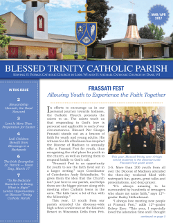 March/April 2017 - Blessed Trinity Catholic Parish
