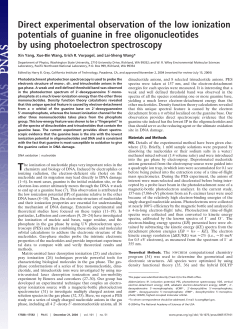 Direct experimental observation of the low ionization potentials of