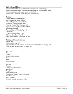 Unit 1: Social Class