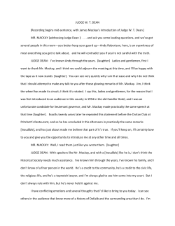 JUDGE W. T. DEAN [Recording begins mid