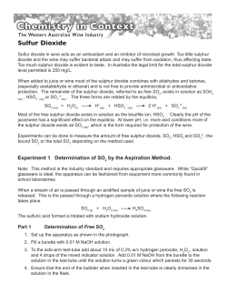 sulfur dioxide prac