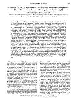 Fluorescent Nucleotide Derivatives as Specific Probes for the