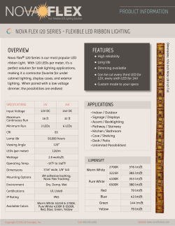 Spec Sheet - Villa Lighting