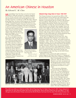 An American Chinese in Houston