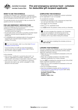 Fire and emergency services fund