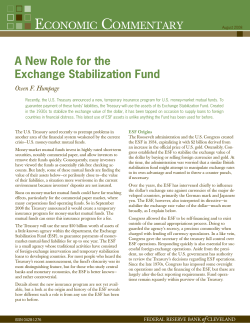 A New Role for the Exchange Stabilization Fund