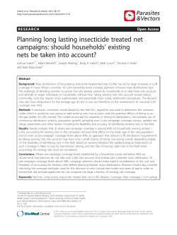 Planning long lasting insecticide treated net campaigns: should