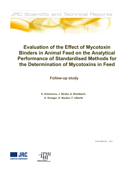Evaluation of the Effect of Mycotoxin Binders in Animal