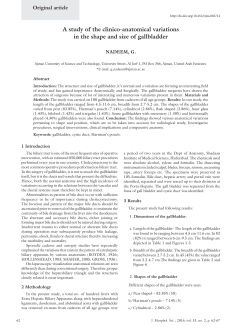 A study of the clinico-anatomical variations in the shape and size of