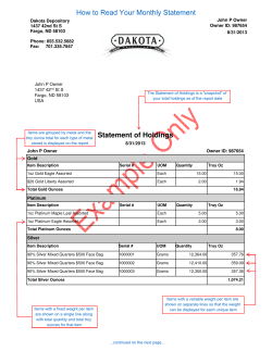 How to Read Your Monthly Statement