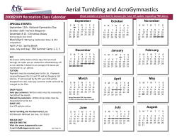 Aerial Tumbling and AcroGymnastics