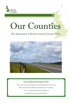 Our Counties – 2015 - Association of British Counties