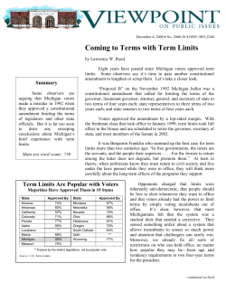 Coming to Terms with Term Limits