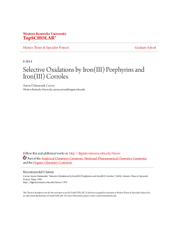 Selective Oxidations by Iron(III) Porphyrins and Iron