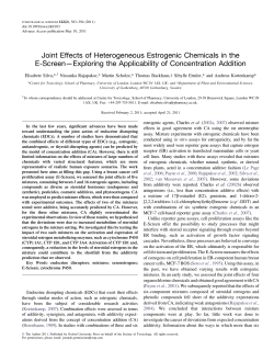 Joint Effects of Heterogeneous Estrogenic